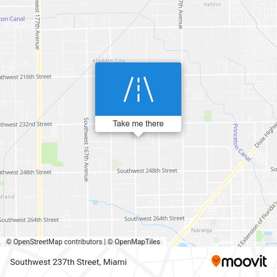 Southwest 237th Street map