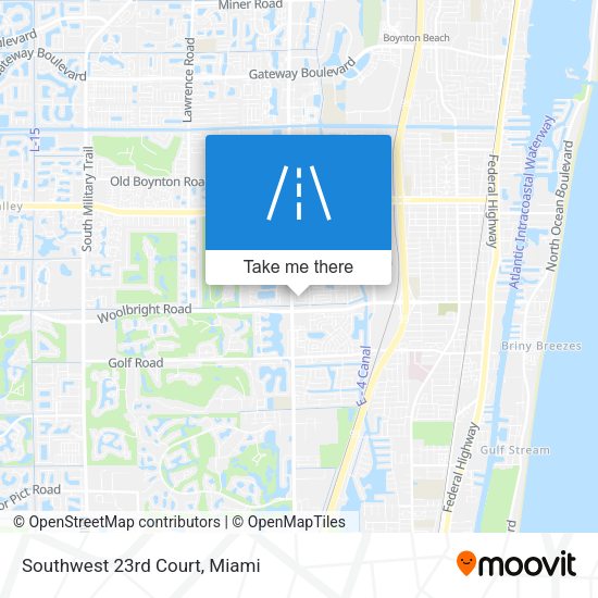 Southwest 23rd Court map