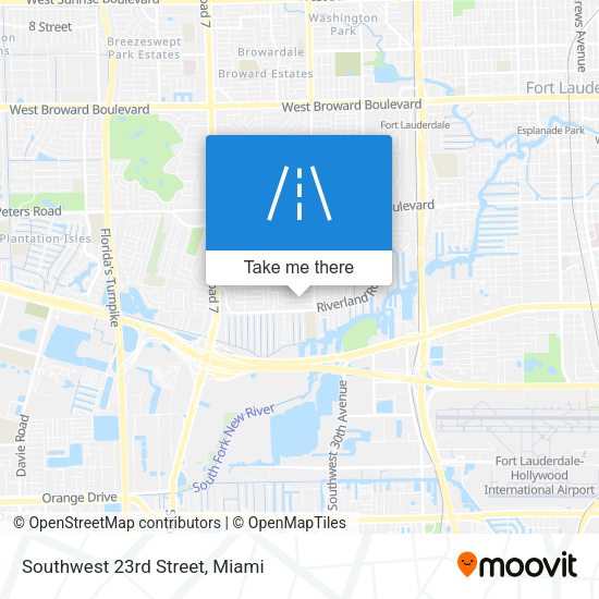 Mapa de Southwest 23rd Street