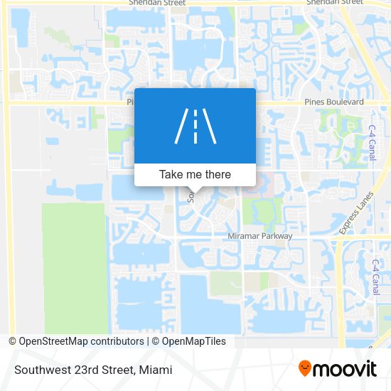 Southwest 23rd Street map