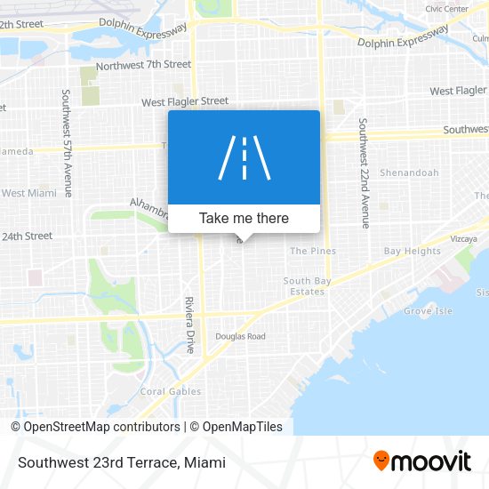 Southwest 23rd Terrace map