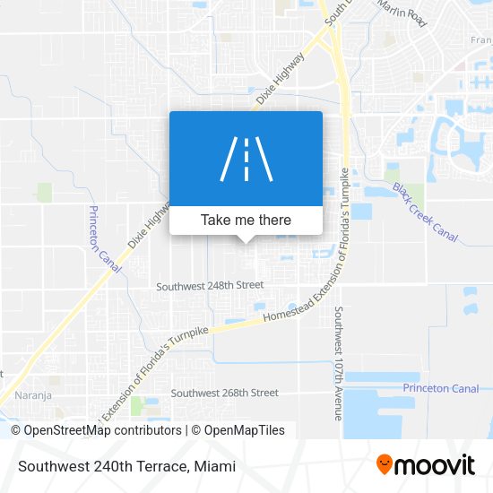 Mapa de Southwest 240th Terrace