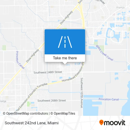 Southwest 242nd Lane map