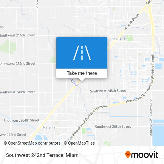 Mapa de Southwest 242nd Terrace