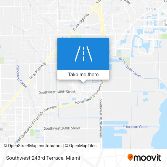 Southwest 243rd Terrace map