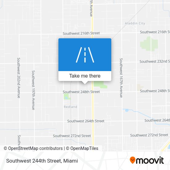 Southwest 244th Street map