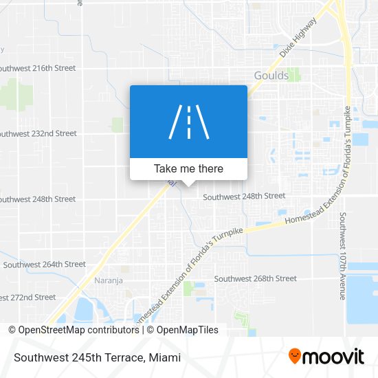 Southwest 245th Terrace map
