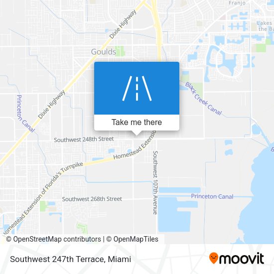 Southwest 247th Terrace map