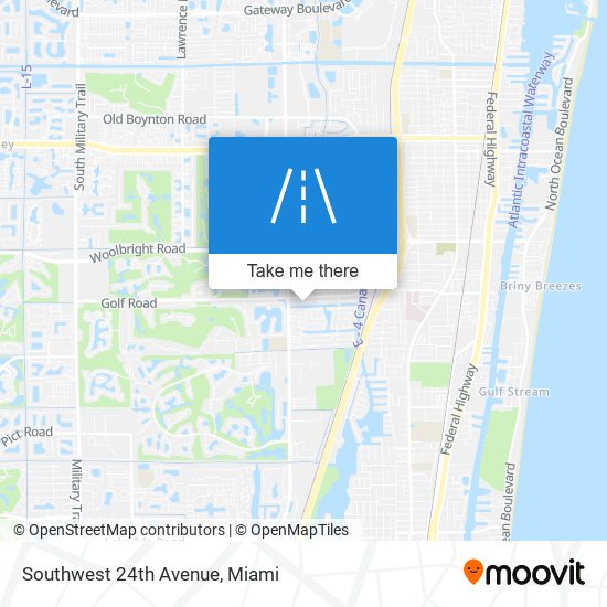 Southwest 24th Avenue map