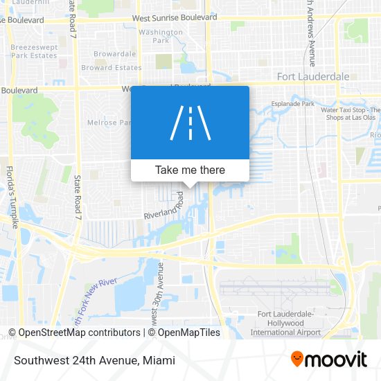 Mapa de Southwest 24th Avenue