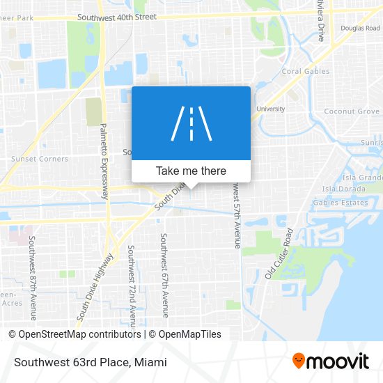Mapa de Southwest 63rd Place