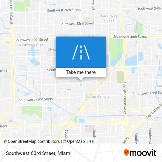 Southwest 63rd Street map