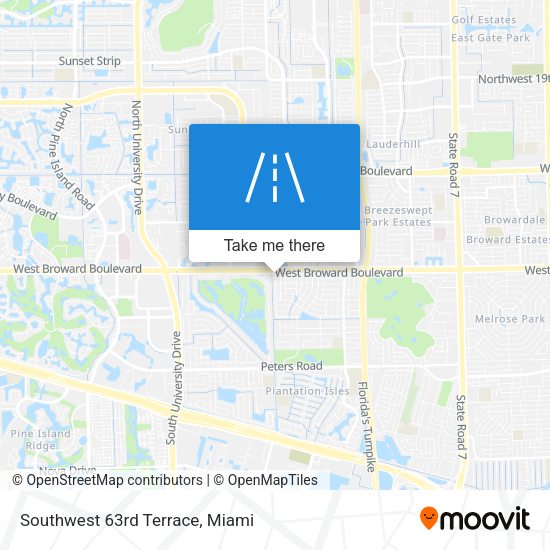 Mapa de Southwest 63rd Terrace