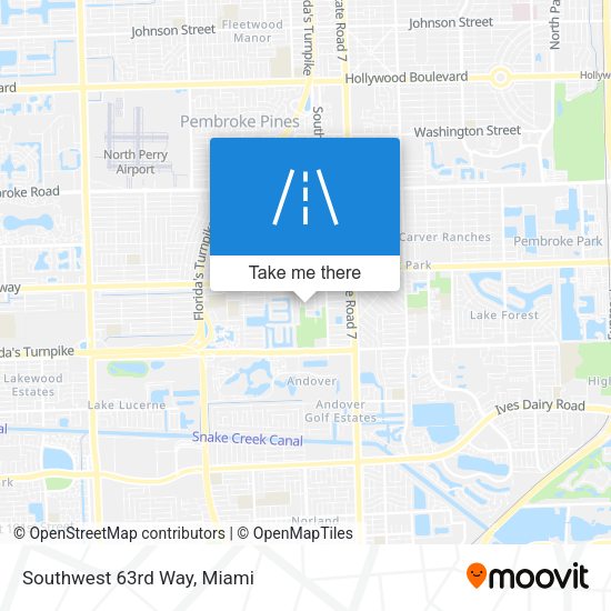 Mapa de Southwest 63rd Way