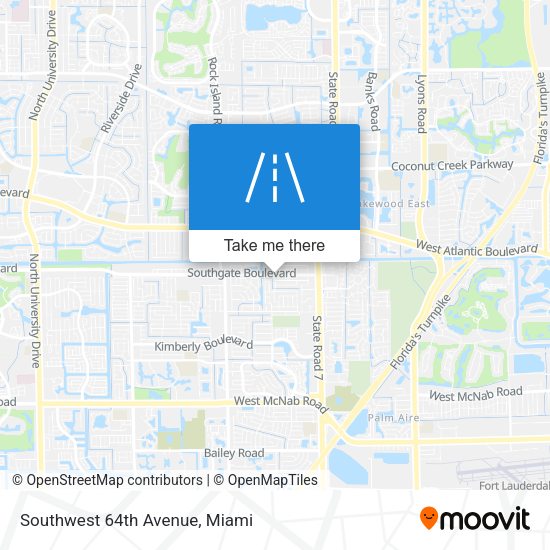 Mapa de Southwest 64th Avenue