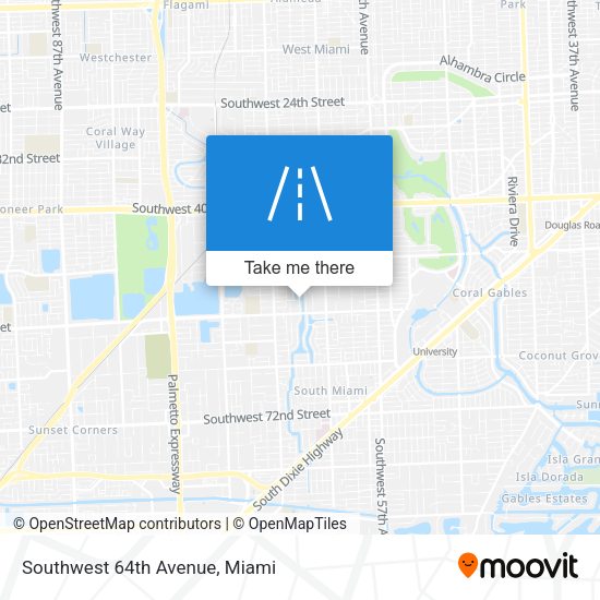 Mapa de Southwest 64th Avenue