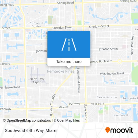 Mapa de Southwest 64th Way