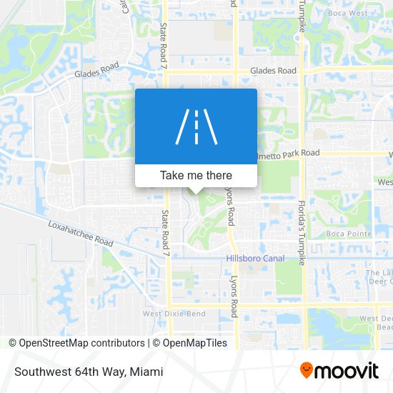 Southwest 64th Way map