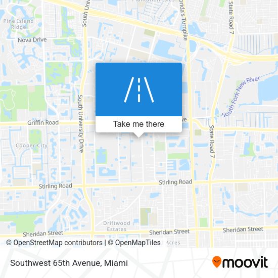 Southwest 65th Avenue map