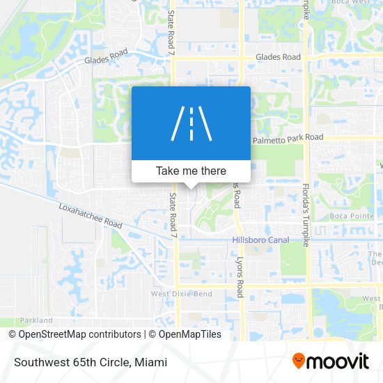 Southwest 65th Circle map