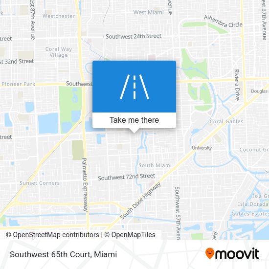 Southwest 65th Court map