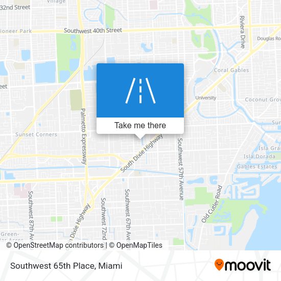 Mapa de Southwest 65th Place