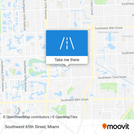 Mapa de Southwest 65th Street