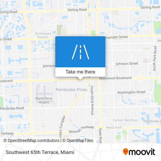 Southwest 65th Terrace map