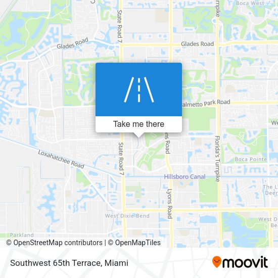 Mapa de Southwest 65th Terrace