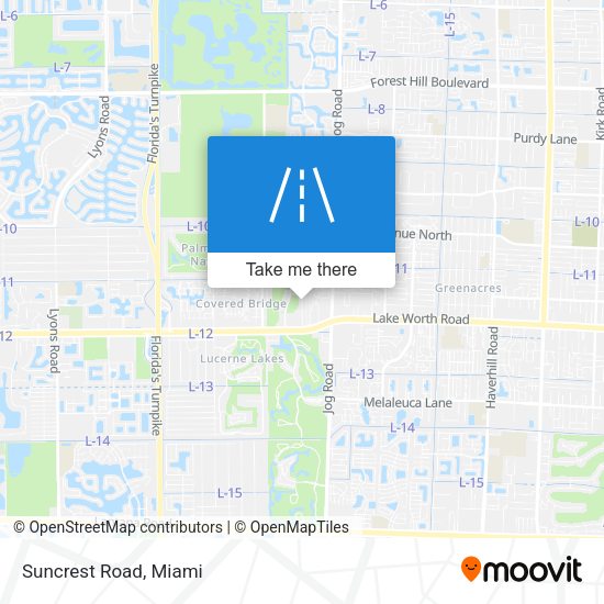 Mapa de Suncrest Road