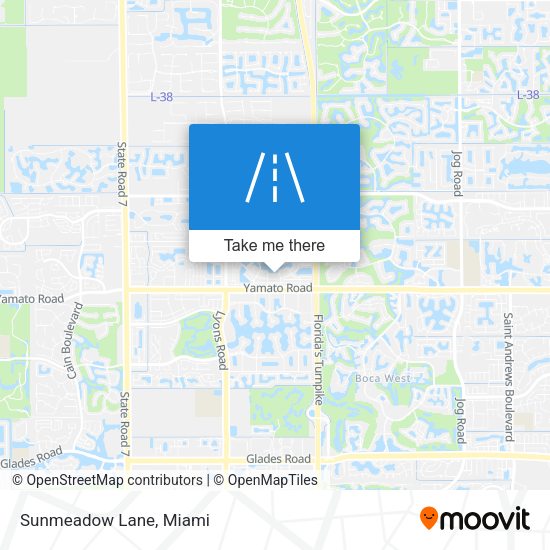 Sunmeadow Lane map