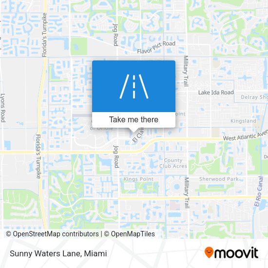 Mapa de Sunny Waters Lane