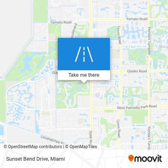 Sunset Bend Drive map