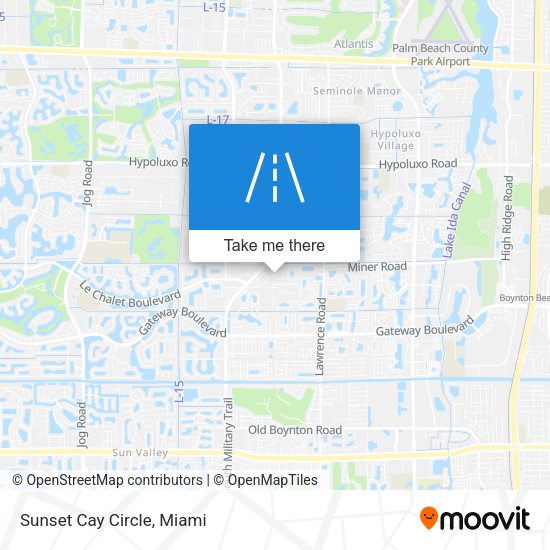 Mapa de Sunset Cay Circle