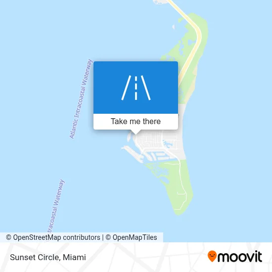 Sunset Circle map