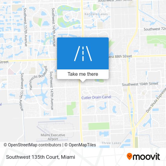 Southwest 135th Court map