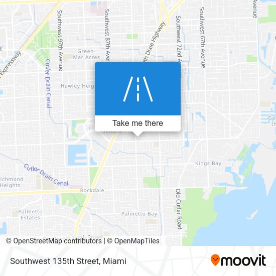 Mapa de Southwest 135th Street