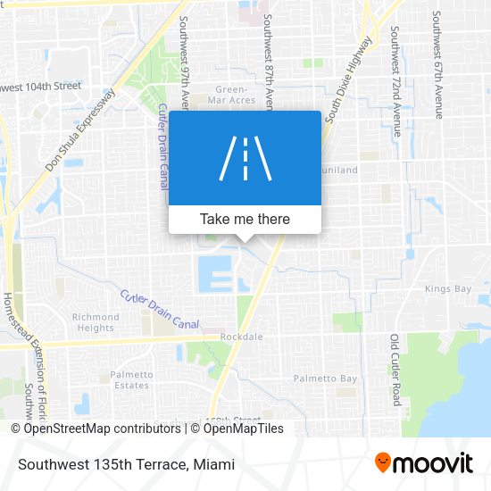 Mapa de Southwest 135th Terrace