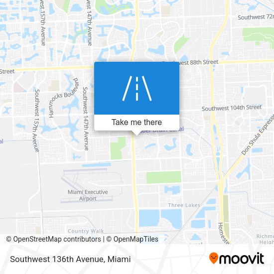 Southwest 136th Avenue map
