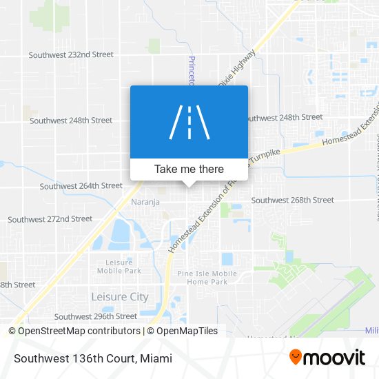 Mapa de Southwest 136th Court