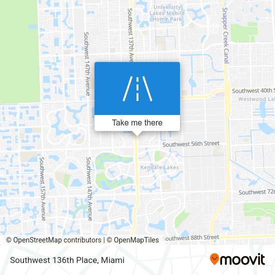 Southwest 136th Place map