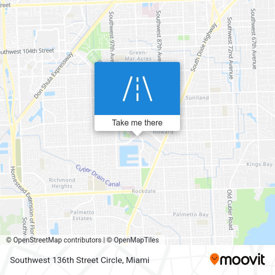 Mapa de Southwest 136th Street Circle
