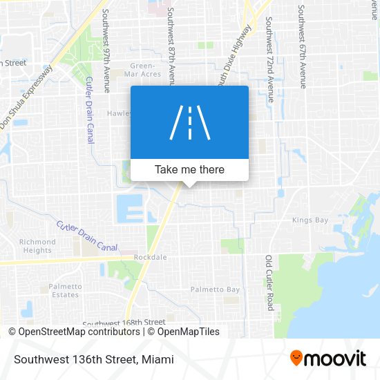Southwest 136th Street map
