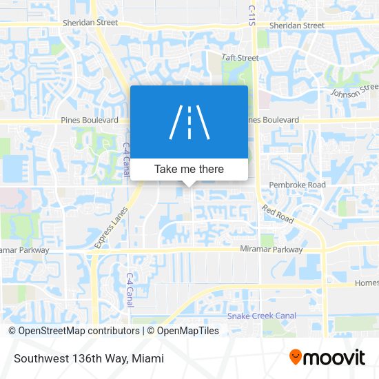 Mapa de Southwest 136th Way