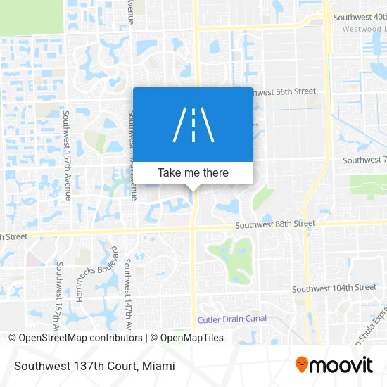 Southwest 137th Court map