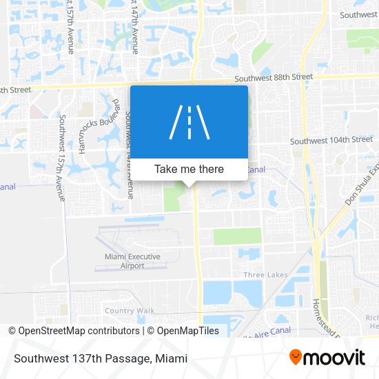 Southwest 137th Passage map