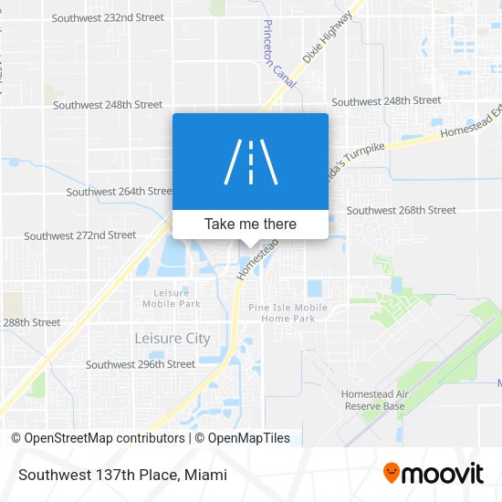 Mapa de Southwest 137th Place