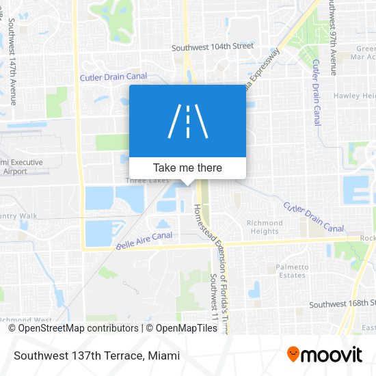 Mapa de Southwest 137th Terrace