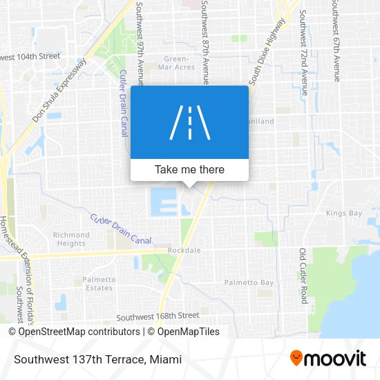 Southwest 137th Terrace map