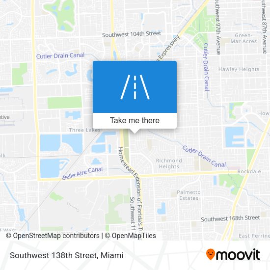 Mapa de Southwest 138th Street
